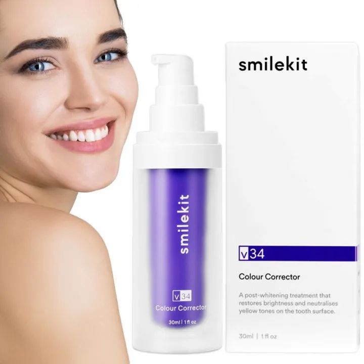 Hismile V34 Purple Whitening Toothpaste Remove Stains Reduce Yellowing Care For Teeth Gums Fresh Breath Brightening Teeth