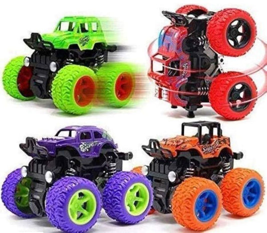 Monster Truck Toys Friction Push & Go High Speed Friction Vehicles For Kids